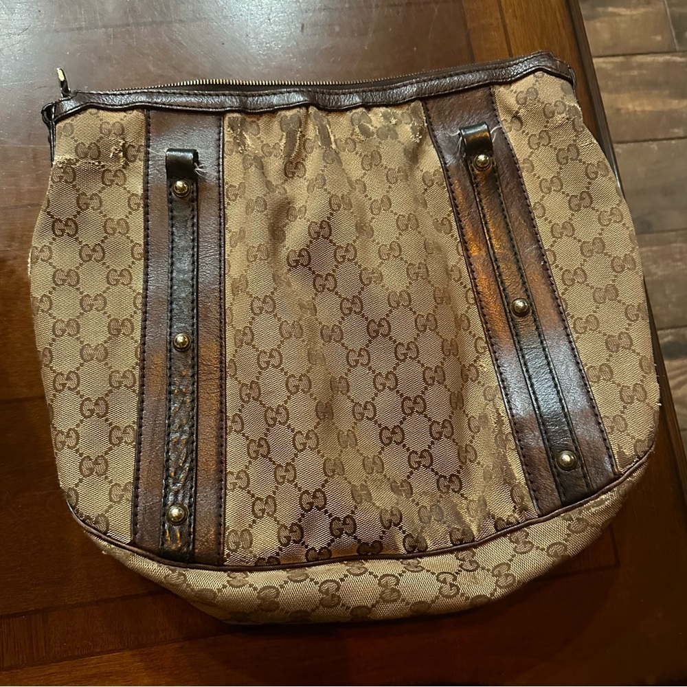 💋 Authentic Gucci Bag Lot Broken Purse for pieces and material only Patch jeans